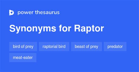 synonym for raptor|synonym for predator.